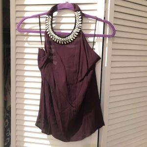 Purple halter top